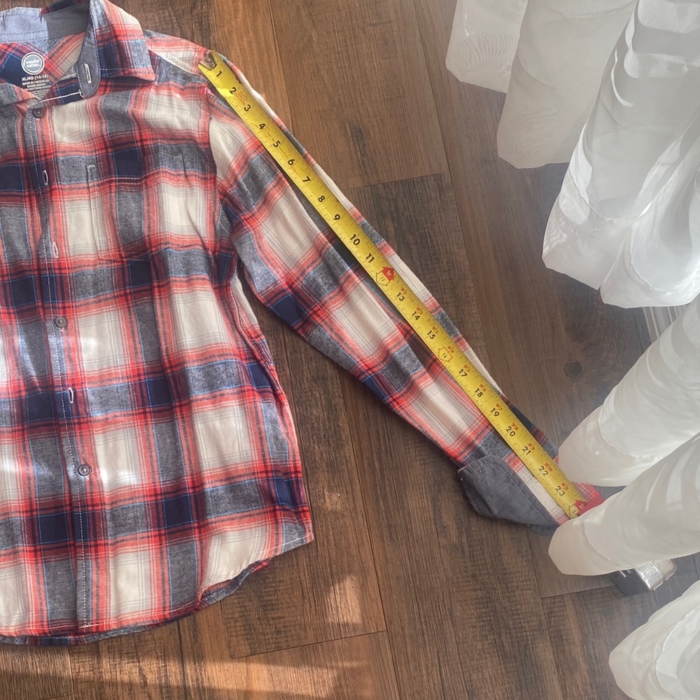 Bundle Wonder Nation Black and White Plaid Shirt - Picture 5 of 16